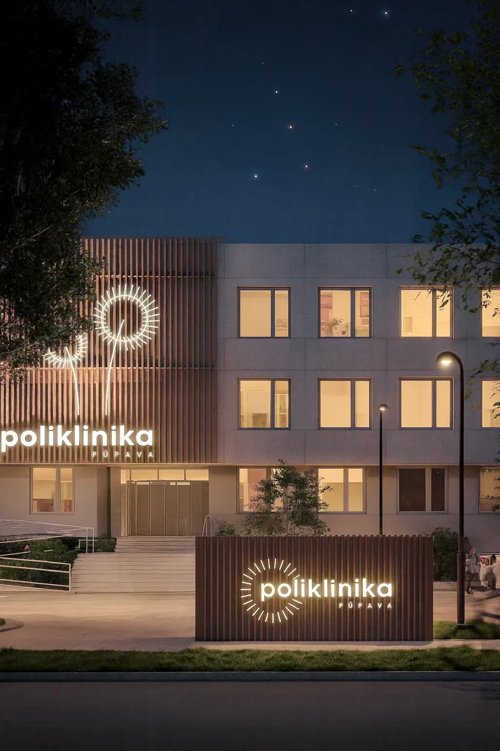 Poliklinika Púpava exteriér